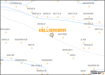 map of Kallionkorpi