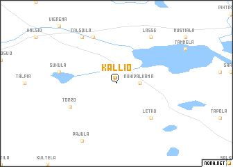 map of Kallio