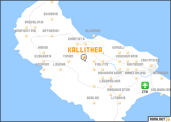 map of Kallithéa