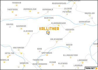 map of Kallithéa