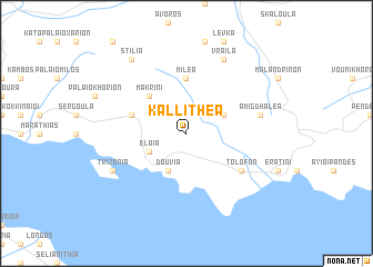 map of Kallithéa