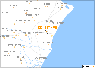 map of Kallithéa