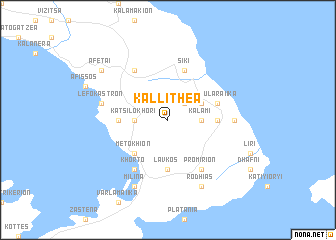 map of Kallithéa