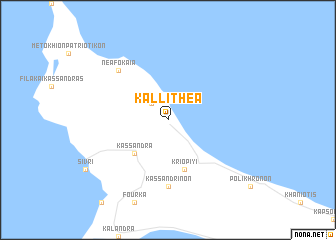 map of Kallithéa