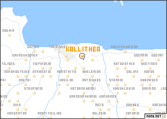 map of Kallithéa