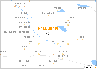 map of Kalljärvi