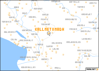 map of Kallmeti i Madh