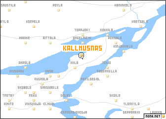 map of Kallmusnäs