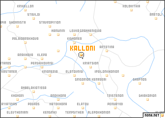 map of Kalloní