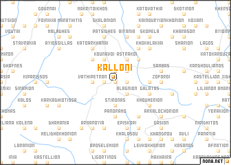 map of Kalloní