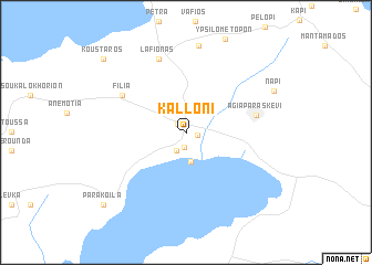 map of Kalloní