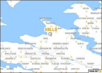 map of Kallø