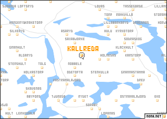 map of Källreda