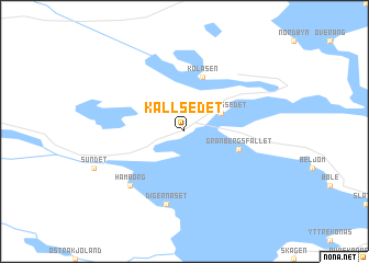 map of Kallsedet