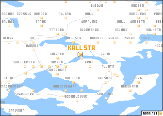 map of Kallsta