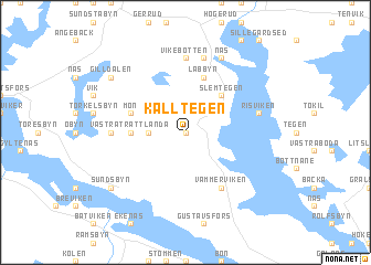 map of Källtegen