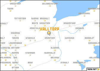 map of Källtorp