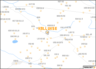 map of Kallukse