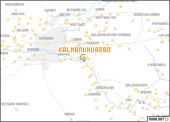 map of Kalman Khvārān