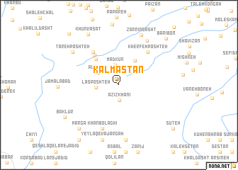 map of Kalmastān