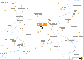 map of Kalme