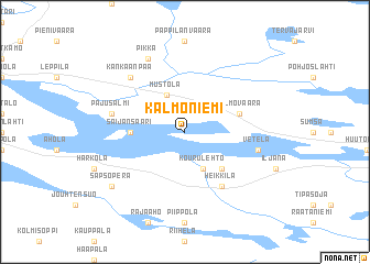 map of Kalmoniemi