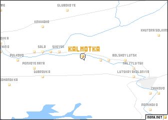 map of Kalmotka