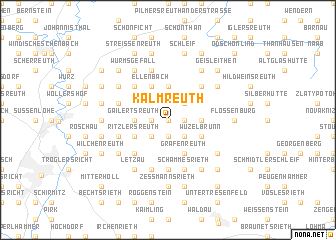 map of Kalmreuth