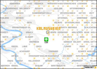 map of Kalmusweier