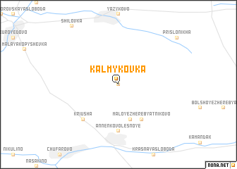 map of Kalmykovka
