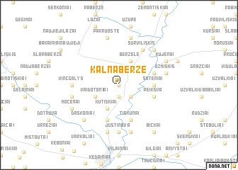 map of Kalnaberžė