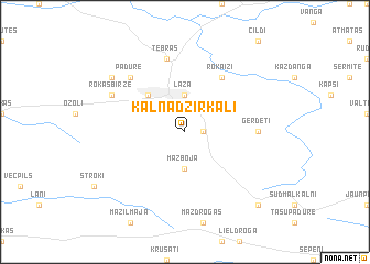 map of Kalnadzirkaļi
