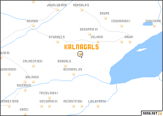 map of Kalnagals