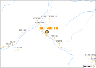 map of Kalnakhta