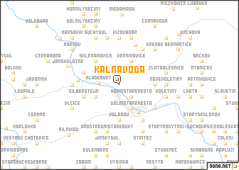 map of Kalná Voda