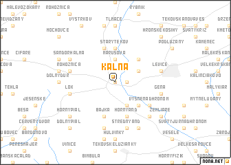 map of Kálna