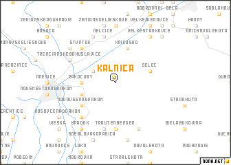 map of Kálnica