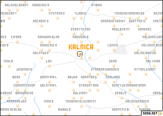 map of Kálnica