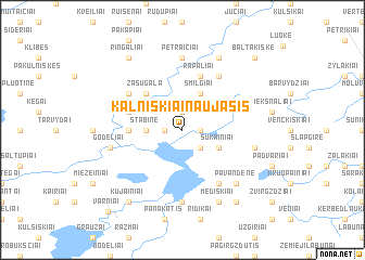 map of Kalniškiai Naujasis