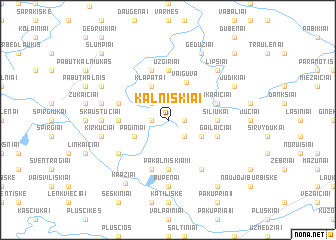 map of Kalniškiai