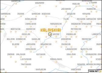 map of Kalniškiai