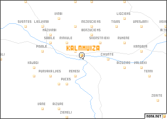 map of Kalnmuiža