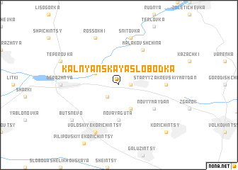 map of Kalʼnyanskaya Slobodka