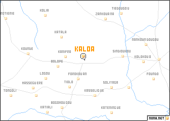 map of Kaloa