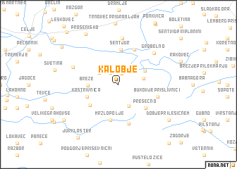 map of Kalobje