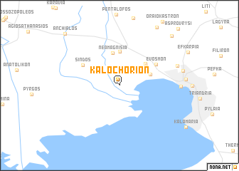 map of Kalochórion