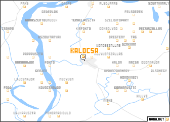 map of Kalocsa