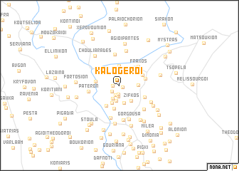 map of Kalogéroi