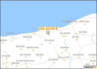 map of Kalogrea