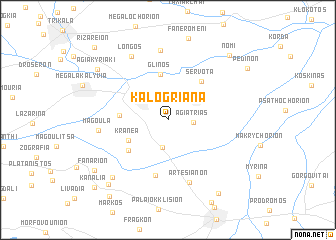 map of Kalogrianá